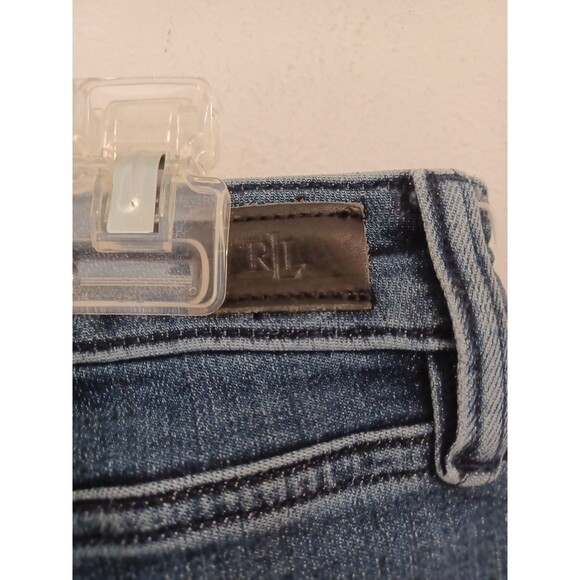 Lauren Ralph Lauren Premier Straight Ankle Jeans Womens 4 Tartan Plaid Pant Cuff - Picture 9 of 10